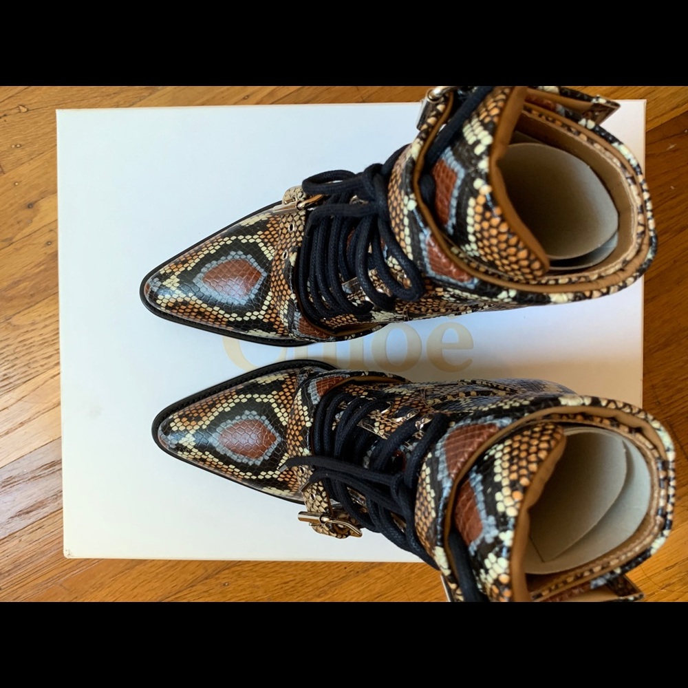BNIB Chloe Women's Rylee Ankle Boots Sz 7 RARE - Picture 3 of 8